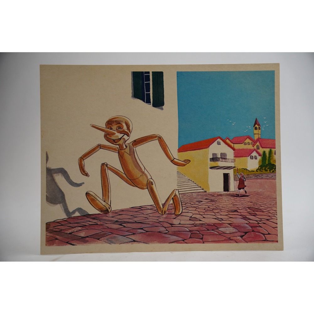 Cooper Films‎ Pinocchio Filmstrip Art Print Poster 12.5x10 Vintage 1970